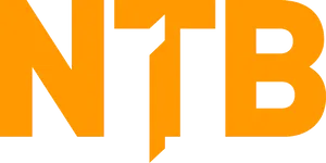 N T B Logo Orangeon Gray PNG image