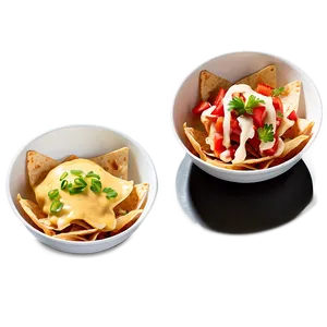 Nachos With Aioli Drizzle PNG Iuf PNG