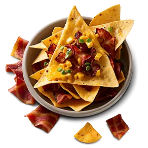 Nachos With Bacon Bits PNG Jrj