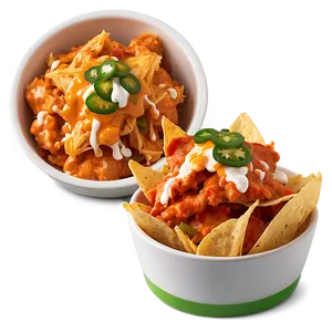Nachos With Buffalo Chicken PNG 50