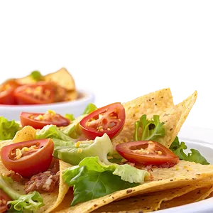 Nachos With Caesar Salad Topping PNG 06122024 PNG