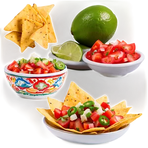 Nachos With Fresh Pico De Gallo Png 22 PNG image