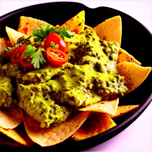 Nachos With Pesto Spread PNG Cpp PNG