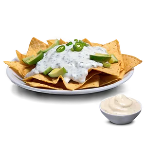 Nachos With Ranch Dressing PNG Jgc46 PNG