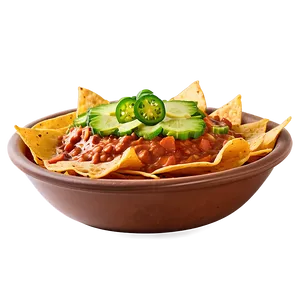 Nachos With Refried Beans Png 52 PNG image