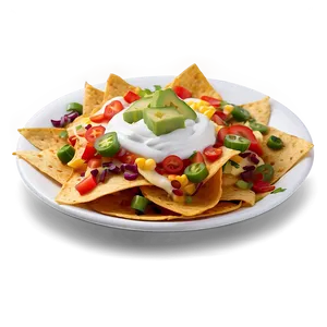 Nachos With Sour Cream PNG Eiu