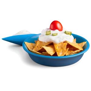 Nachos With Sour Cream PNG Mdj