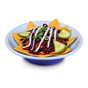 Nachos With Teriyaki Sauce PNG Cgx