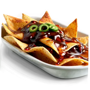 Nachos With Teriyaki Sauce PNG Gna32 PNG