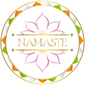 Namaste Lotus Design PNG image