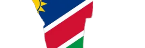 Namibia Flag Map Outline PNG image
