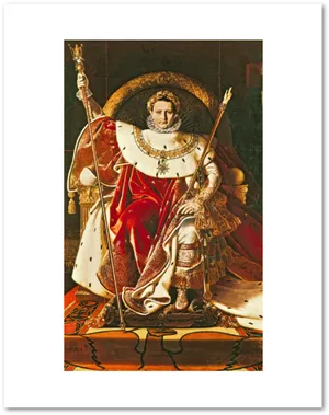Napoleon Enthroned Imperial Regalia PNG image