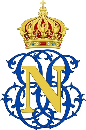 Napoleonic_ Imperial_ Crown_and_ Monogram PNG image