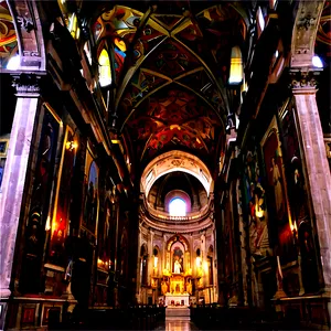 Napoli Cathedral Interior Png Vvw24 PNG image