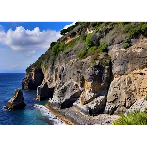 Napoli Coastal Cliffs Png Ken PNG image