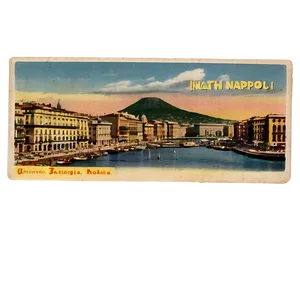 Napoli Vintage Postcard Png 06282024 PNG image