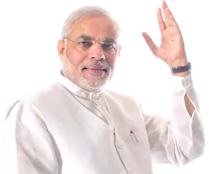 Narendra Modi Greeting Pose PNG image
