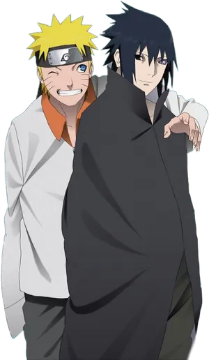 Naruto_and_ Sasuke_ Anime_ Friends PNG image