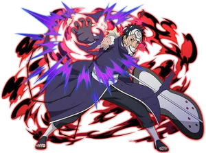 Naruto Kakashi Susanoo Clash PNG image