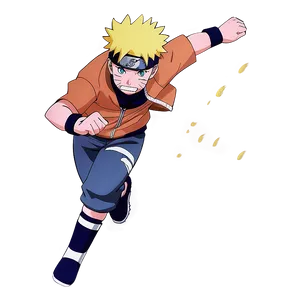 Naruto Running Determination PNG 89