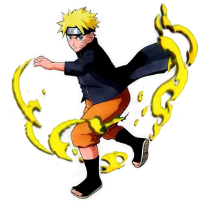 Naruto Running In Battle PNG 44