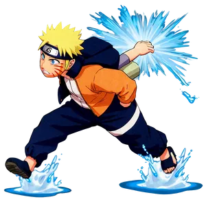 Naruto Running On Water PNG 06292024