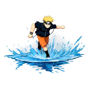 Naruto Running On Water PNG Yjt32 PNG