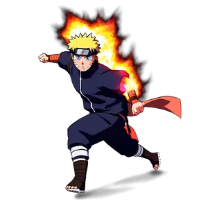 Naruto Running Through Fire PNG 62