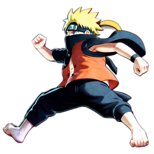 Naruto Running Through Fire PNG Kyr PNG