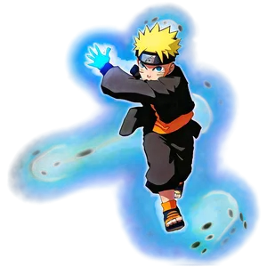 Naruto Running With Rasengan PNG 06292024