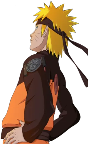 Naruto Uzumaki Profile Pose PNG image