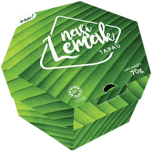 Nasi Lemak Banana Leaf Packaging PNG