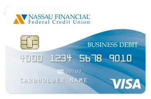 Nassau Financial Business Debit Card Mockup PNG image