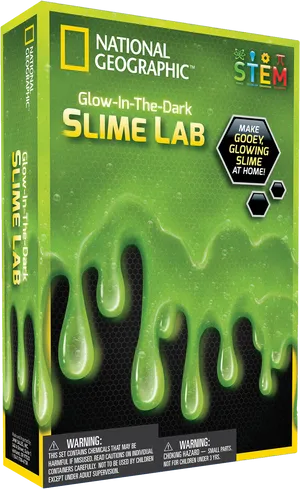 National Geographic Glowinthe Dark Slime Lab Kit PNG image