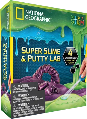 National Geographic Super Slime Putty Lab Box PNG image