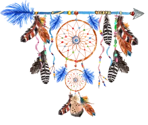 Native American Dreamcatcher Artwork PNG