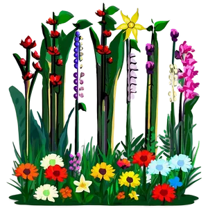 Native Plant Flower Bed PNG 80 PNG