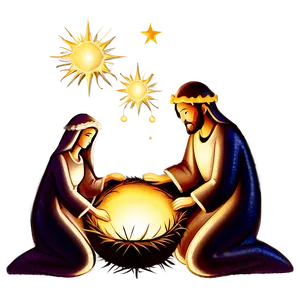 Nativity Christmas Ornaments PNG 05252024
