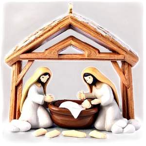 Nativity Christmas Ornaments PNG Gmr