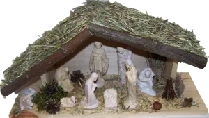 Nativity Scene Christmas Decoration PNG image