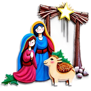 Nativity Scene Decor PNG Fut74 PNG