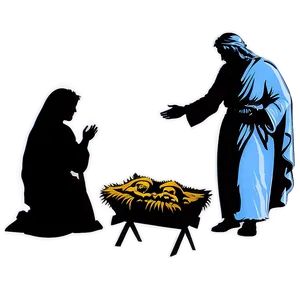 Nativity Scene Silhouette PNG 06292024 PNG