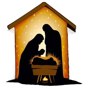 Nativity Scene Silhouette PNG 86 PNG