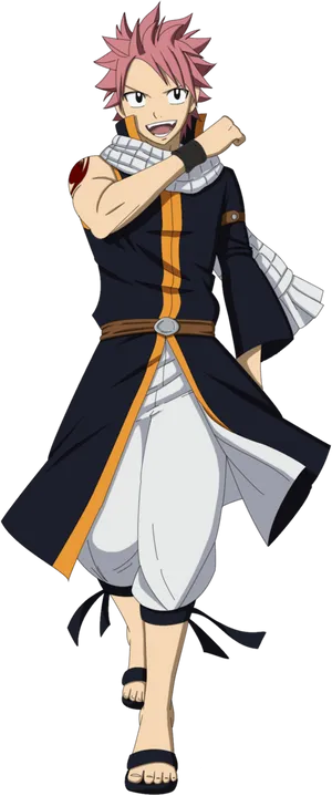 Natsu Dragneel Fairy Tail Anime Character PNG image