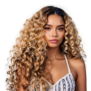 Natural Blonde Curls Png Dfv PNG image