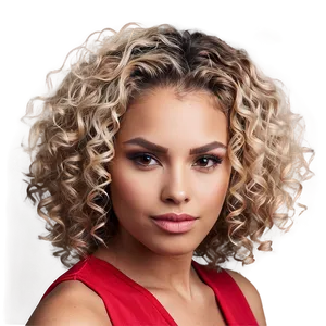 Natural Curly Hairstyle PNG 05242024