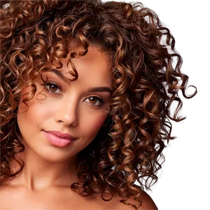 Natural Curly Hairstyle PNG Ldc97