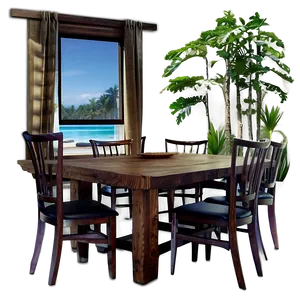 Natural Dining Room Elements Png Ssi PNG image