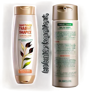 Natural Ingredients Shampoo Bottle PNG 28