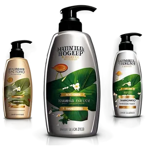Natural Ingredients Shampoo Bottle PNG Jou